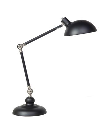 Beliani Lampada Da Tavolo Moderna In Colore Nero Opaco Meramec