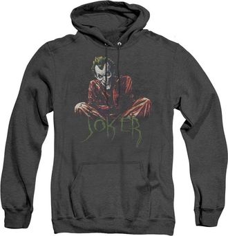 Gildan Batman Straight Jacket Adult Heather Hoodie / Hooded Sweatshirt