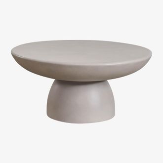 Sklum Mesa De Centro Redonda En Cemento (&oslash;70 Cm) Zenadia Sklum