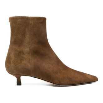 Aeyde Heeled Boots, female, Brown, 7 UK, Suede Leather Tobacco Cow Sofie