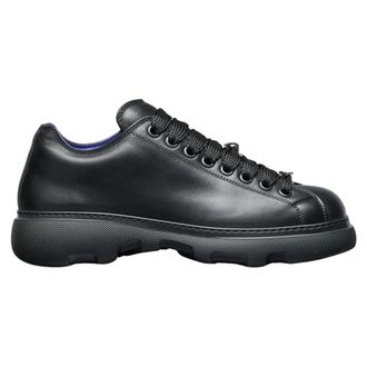 Burberry Sneakers, male, Black, Size: 9 US Chunky Leather Sneakers