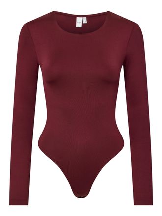 Y.A.S Langarmbody Y.A.S YASRUBY LS BODY S. NOOS, Damen, Gr. XS (34), N-Gr, rot (port royale), Obermaterial: 93% Polyamid, 7% Elasthan, unifarben, figurbeton