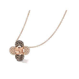 Le Vian Ladies Peach Morganite Necklaces set in 14K Strawberry Gold