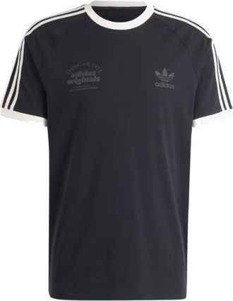 adidas Originals Sport Graphic Cali Tee Asia Sizing Black White IS1413