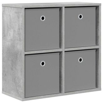 vidaXL Aparador Con Caj&oacute;n Gris Concreto 59,5 X 27 X 57 Cm Vidaxl