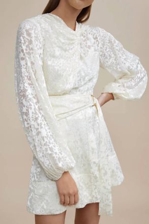 Acler Cream Burling Dress In White