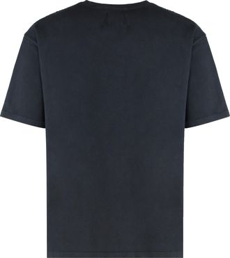 Rhude Mens T-Shirt Vintage Black Cotton T-Shirts And Polos