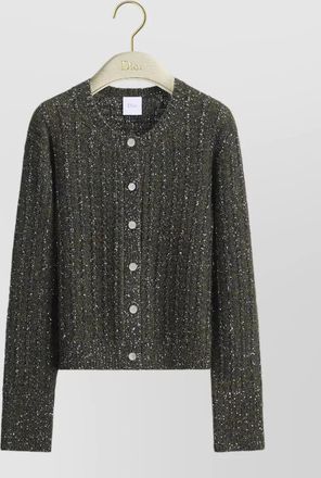 Dior sequin knit cardigan jacket long sleeves