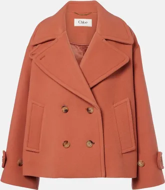 Chlo&eacute; Chlo&eacute; Oversized wool-blend peacoat