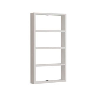 Habitat & Jardin Estanter&iacute;a de pared de madera quatro - 43 x 9 x 80 cm - blanco