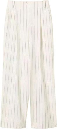 Twinset Wijde broek - Dames - Wijde Broeken - Wit - L - Broeken