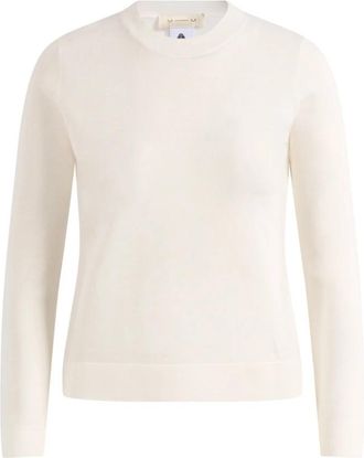 Max Mara Lange Gebreide Kleding - Dames - Ronde hals truien - Wit - L - Truien & Vesten