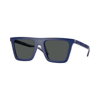 Versace Sunglasses Square Full Rim, White Frame And Dark Grey Lens Ve4468U314/87