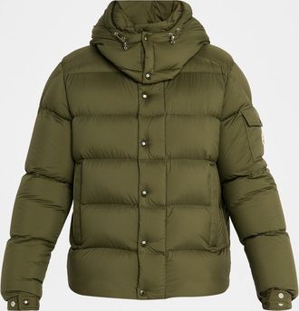 Moncler Mens Maya 70 Hooded Short Down Jacket