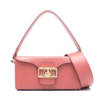 Lanvin Handbags, female, Pink, ONE SIZE, Ruby Pink Foldover Top Bag