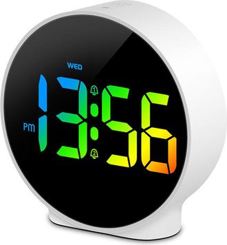 OEM R&eacute;veil &Eacute;lectronique - &Eacute;cran Led 10 Cm - Alimentation Usb Ou Piles Aaa - Pour Table De Chevet - 1 Pi&egrave;ce