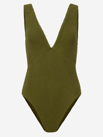 Sorbet Island Womens One-Piece Swimsuit Ariel Khaki Polyester Swimwear Sea Clothing