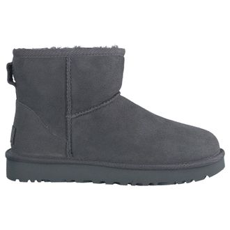 UGG Classic Mini II Suede Womens Ankle Boots - Grey - Size:UK 5