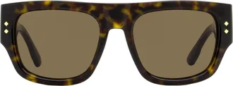 Gucci GG1262S Flat-Top Tortoiseshell Sunglasses - Havana
