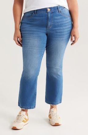 Wit & Wisdom Bennett Skyrise Barely Bootcut Ankle Jeans in Mid Blue Artisanal at Nordstrom Rack, Size 20W