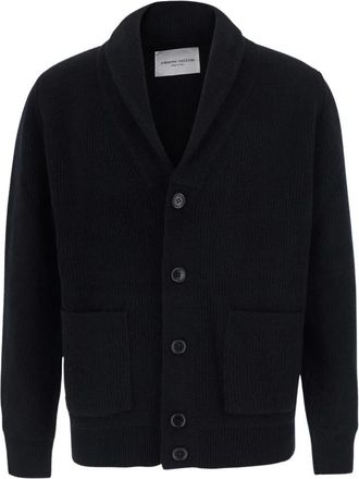 Roberto Collina Lapel Jacket ML - Heren - Vesten - Zwart - XL - Wol - Truien & Vesten