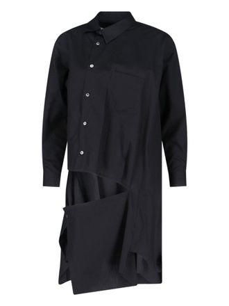 Comme Des Gar&ccedil;ons Asymmetric Long Shirt - White