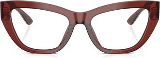 Dolce & Gabbana Eyewear Bril met cat-eye montuur en kant - Rood