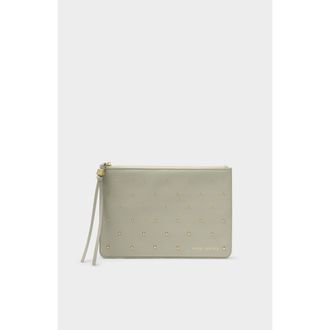 Katie Loxton Tassel Charm Pouch in Green Mist/Gold Studs at Nordstrom