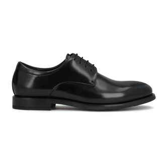 Kazar Derby Halfschoenen - Heren - Nette schoenen - Zwart - 46 EU - Leer - Schoenen