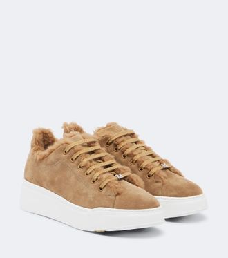 Max Mara Suede low-top sneakers