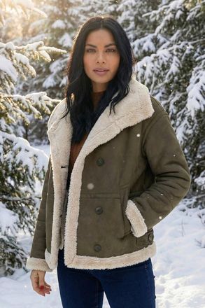 Roman Borg Collar Aviator Jacket