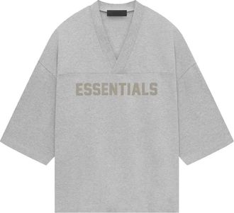 Fear of God Heavy Jersey Football T-shirt Light Heather Grey 125SP244106F