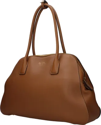 Prada Womens Brown Leather Shoulder Bag