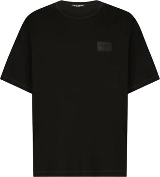Dolce & Gabbana Black Regular Logo T-Shirt