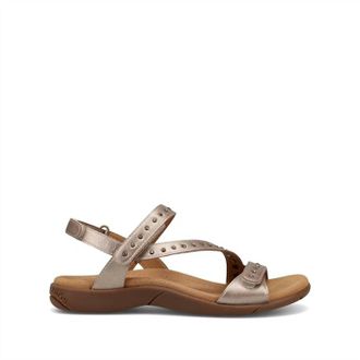 Taos Womens Dazzle Flat Sandals In Champagne