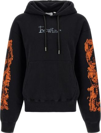 Off-white Black Printed Hood Sweatshirt