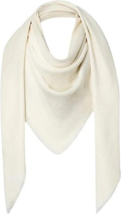 Fendi Scialle 145X145 FF - Heren - Wintersjaals - Wit - ONE Size - Accessoires