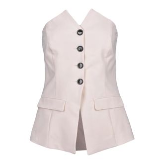 Marella Tops, Dames, Beige, 2Xs, Wol, Vests