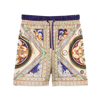 Casablanca Volcano Jacquard Silk Shorts - Heren - Korte Broeken - Veelkleurig - L - Korte Broeken