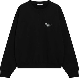 Givenchy Fleece Sweatshirt met Stempelprint - Dames - Sweatshirts - Zwart - L - Katoen - Hoodies & sweatvesten