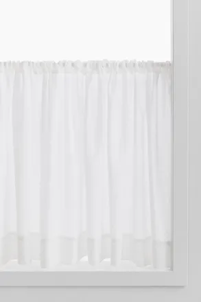 H&M Scheibengardine aus Leinengemisch - Weiss
