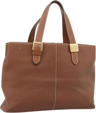 Burberry Pre-owned Hand Bag - Dames - Vintage Handtas - Bruin - ONE Size - Leer - Vintage