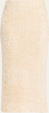 Vince Sequined Velvet Midi Skirt