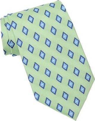 Brooks Brothers Diamond Dot Silk Blend Tie in Lt Green at Nordstrom Rack