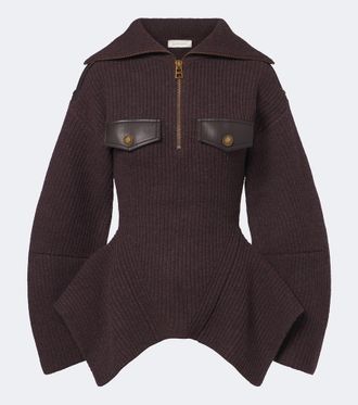 Zimmermann Valiant wool-blend half-zip sweater