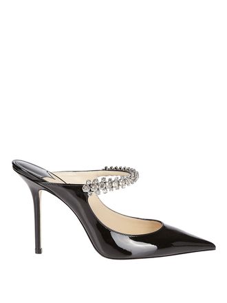 Jimmy Choo London Bing 100 jewelled patent mules
