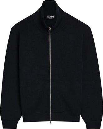 Tom Ford High-neck Wool-blend Jacket - Black - 52 (IT52 / XL)