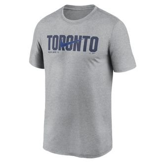 Nike Toronto Blue Jays Swoosh Legend Nike Mens Dri-FIT MLB T-Shirt in Grey | NKGK06GTOR-RSQ