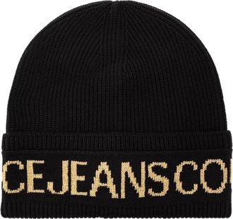 Versace Jeans Couture Zwarte Couture Hoed - Heren - Hoeden - Zwart - ONE Size - Accessoires