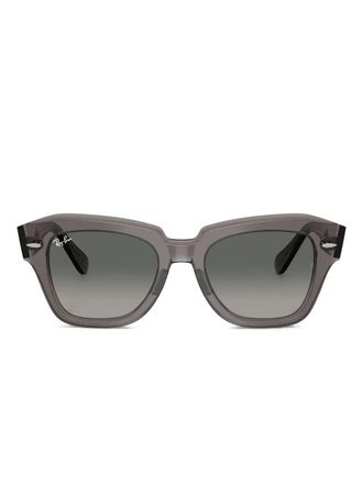 Ray-Ban State Street square-frame sunglasses - unisex - Acetate - 49 - Black